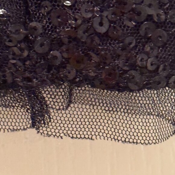 JCrew | Sequin Cotton Open Cardigan | Black | Size: M - Picture 10 of 15